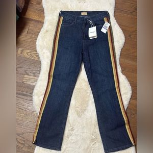 MOTHER super stretchy stripe jeans